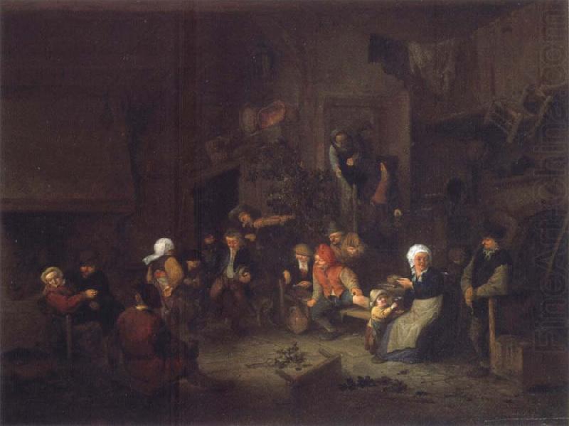 Jan Steen Merry Company in an inn. china oil painting image